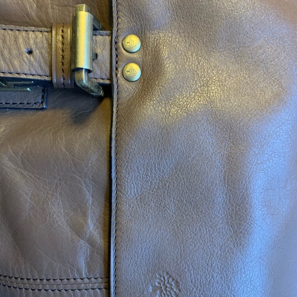 Mulberry dark brown messaged bag - Picture 2 of 7